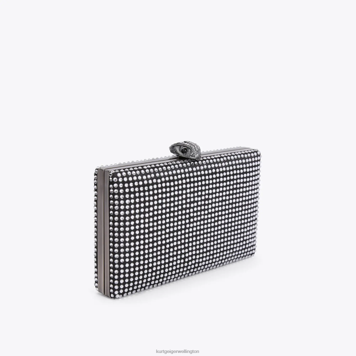 Kurt Geiger NZ - Kurt Geiger Black Other London Crystal Kensington Clutch PZ2X57