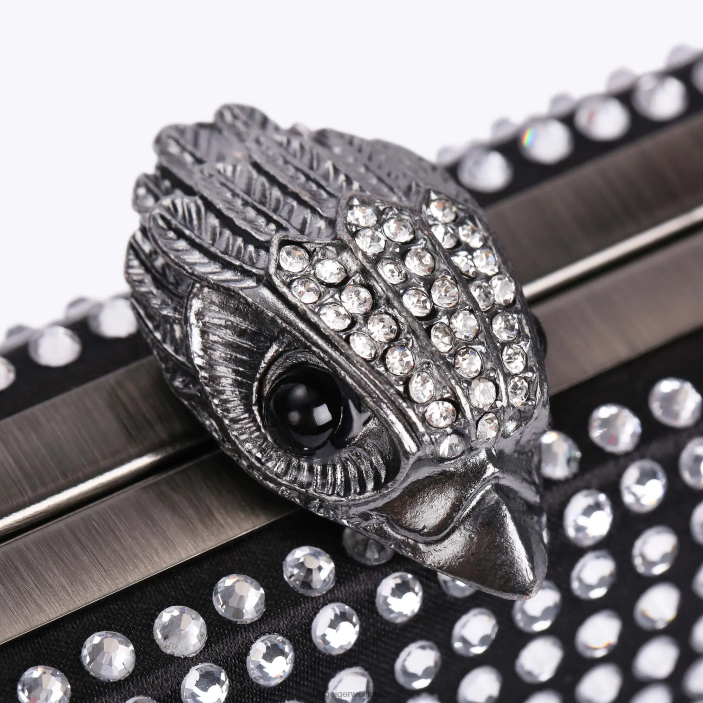 Kurt Geiger NZ - Kurt Geiger Black Other London Crystal Kensington Clutch PZ2X57