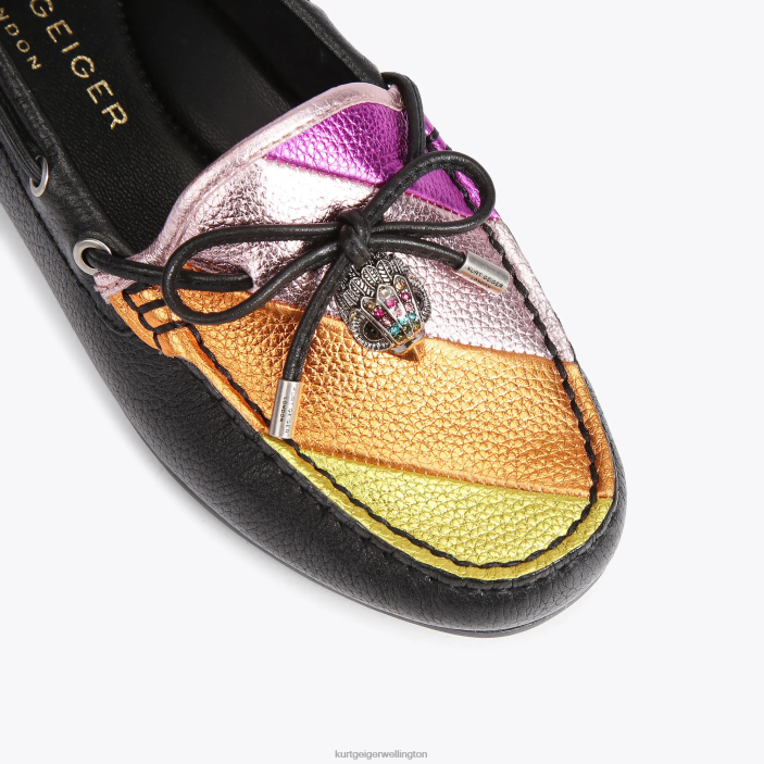 Kurt Geiger NZ - Kurt Geiger Black Other London Eagle Moccasin PZ2X227
