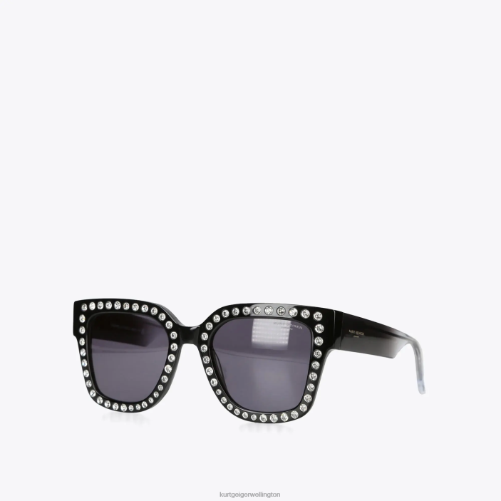 Kurt Geiger NZ - Kurt Geiger Black Other London Jewel Sunglasses PZ2X478