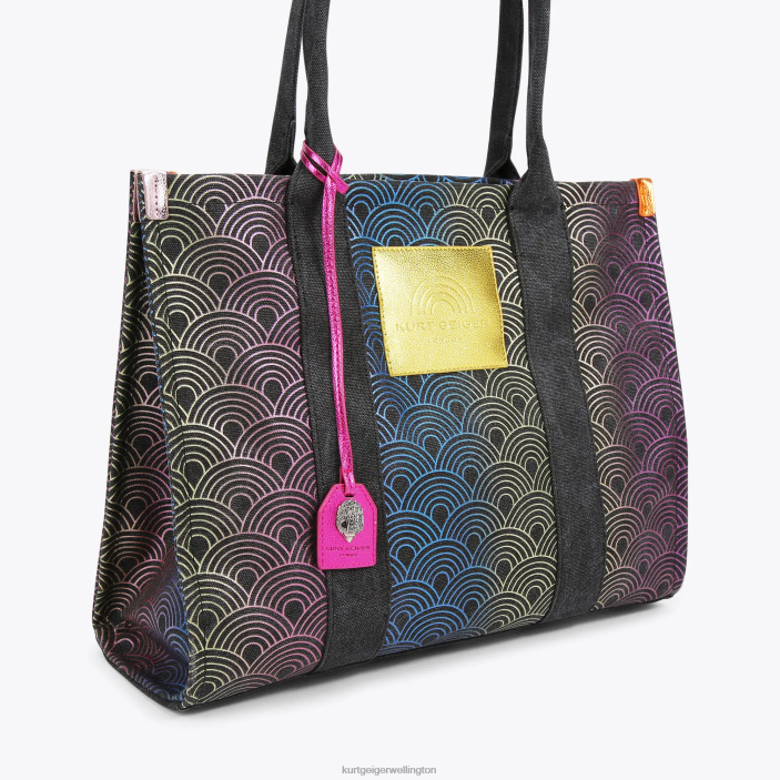 Kurt Geiger NZ - Kurt Geiger Black Other London Large Southbank Tote PZ2X205