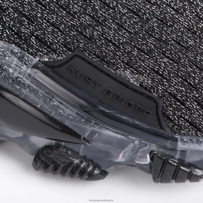 Kurt Geiger NZ - Kurt Geiger Black Other London Lettie Knit Sock PZ2X393