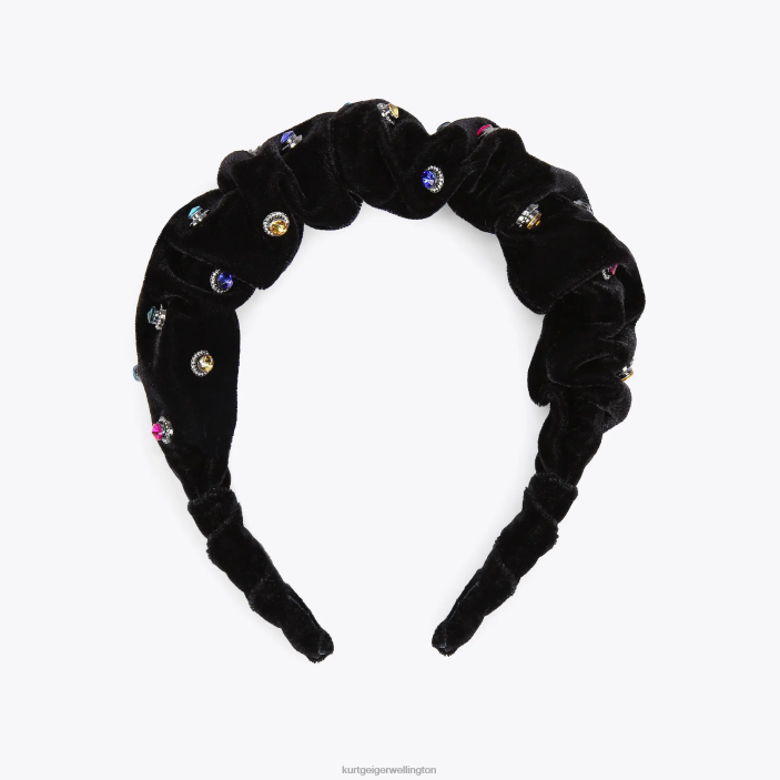 Kurt Geiger NZ - Kurt Geiger Black Other London Octavia Headband PZ2X517