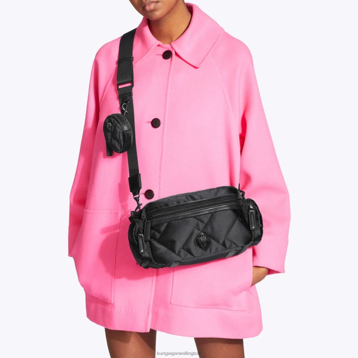 Kurt Geiger NZ - Kurt Geiger Black Other London Recycled Multi Camera Bag PZ2X277