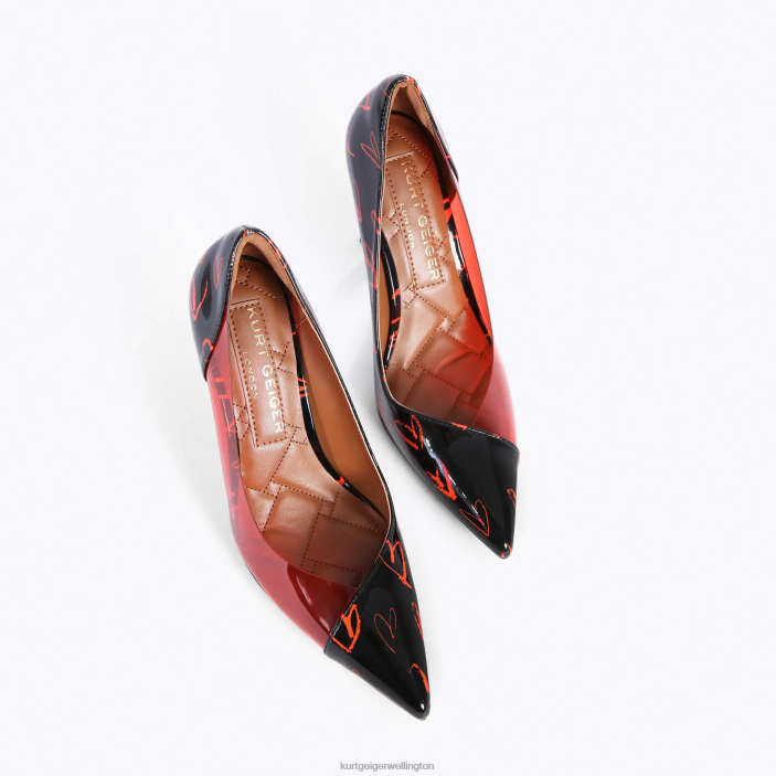 Kurt Geiger NZ - Kurt Geiger Black Red London Belgravia Vinyl PZ2X664