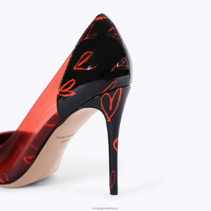 Kurt Geiger NZ - Kurt Geiger Black Red London Belgravia Vinyl PZ2X664