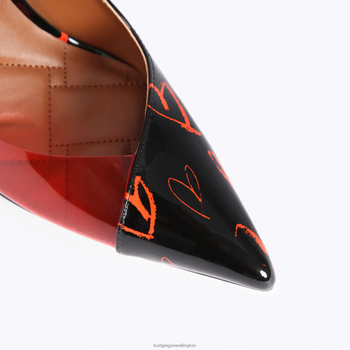 Kurt Geiger NZ - Kurt Geiger Black Red London Belgravia Vinyl PZ2X664