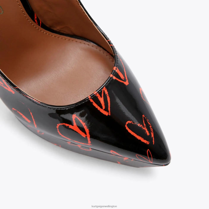 Kurt Geiger NZ - Kurt Geiger Black Red London Shoreditch Platform Court PZ2X408