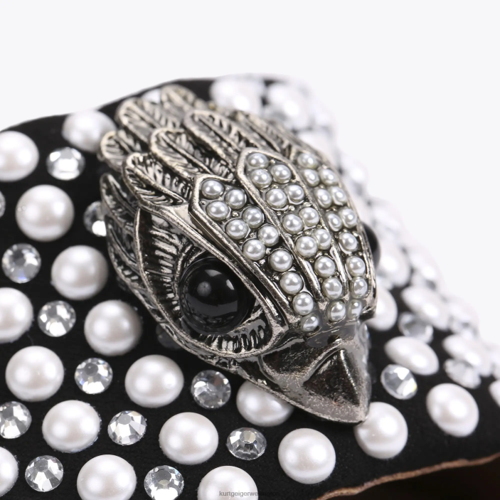 Kurt Geiger NZ - Kurt Geiger Black White London Kensington Sandal PZ2X420