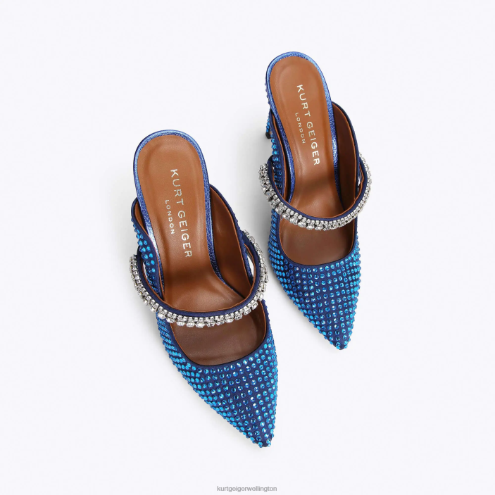 Kurt Geiger NZ - Kurt Geiger Blue Dark London Duke Crystal PZ2X417