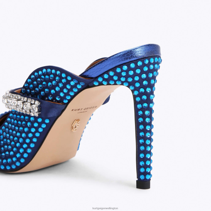 Kurt Geiger NZ - Kurt Geiger Blue Dark London Duke Crystal PZ2X417
