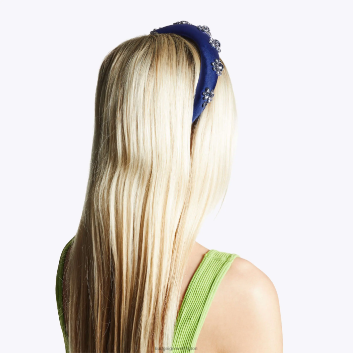 Kurt Geiger NZ - Kurt Geiger Blue London Crystal Headband PZ2X576