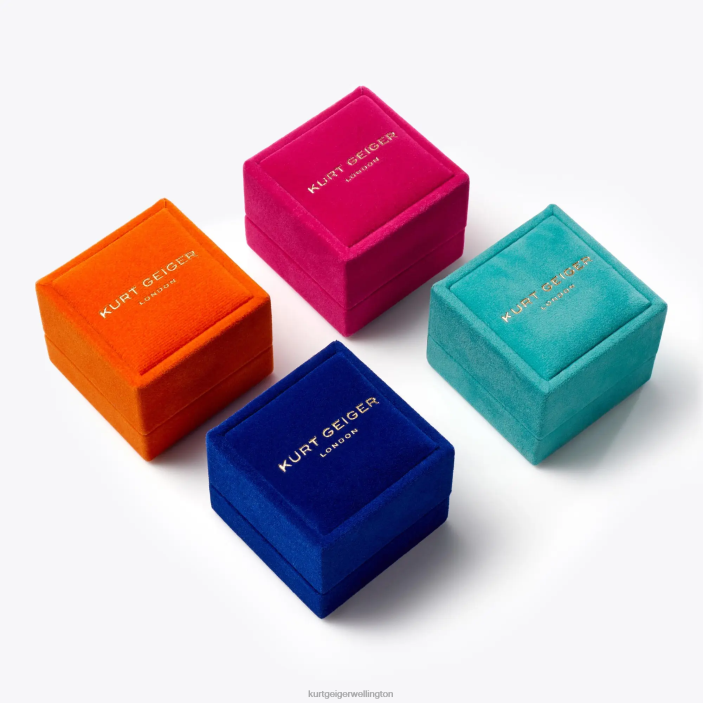 Kurt Geiger NZ - Kurt Geiger Blue London Daisy Crystal Ring PZ2X530