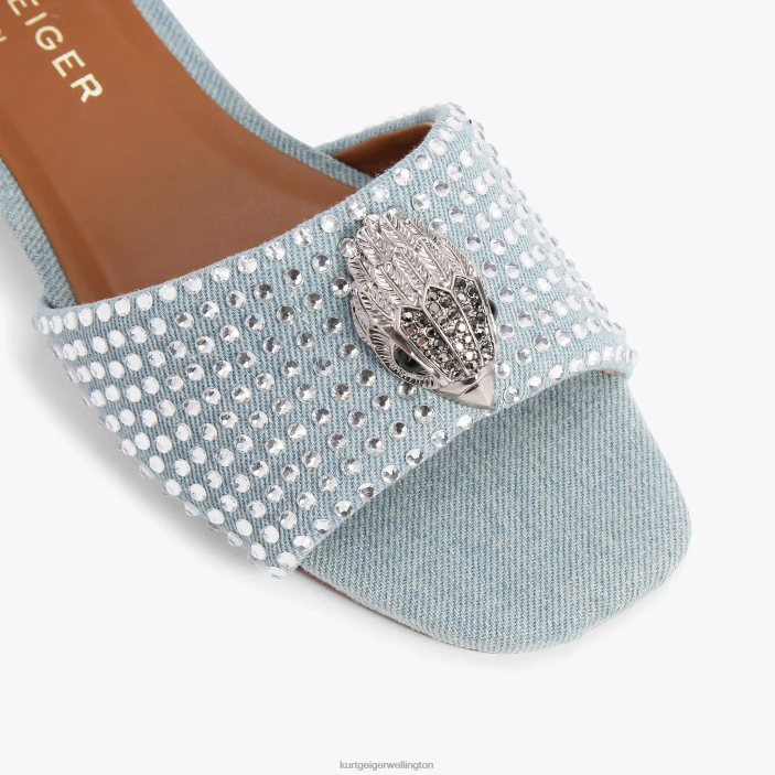 Kurt Geiger NZ - Kurt Geiger Blue Other London Kensington Flat Sandal PZ2X349