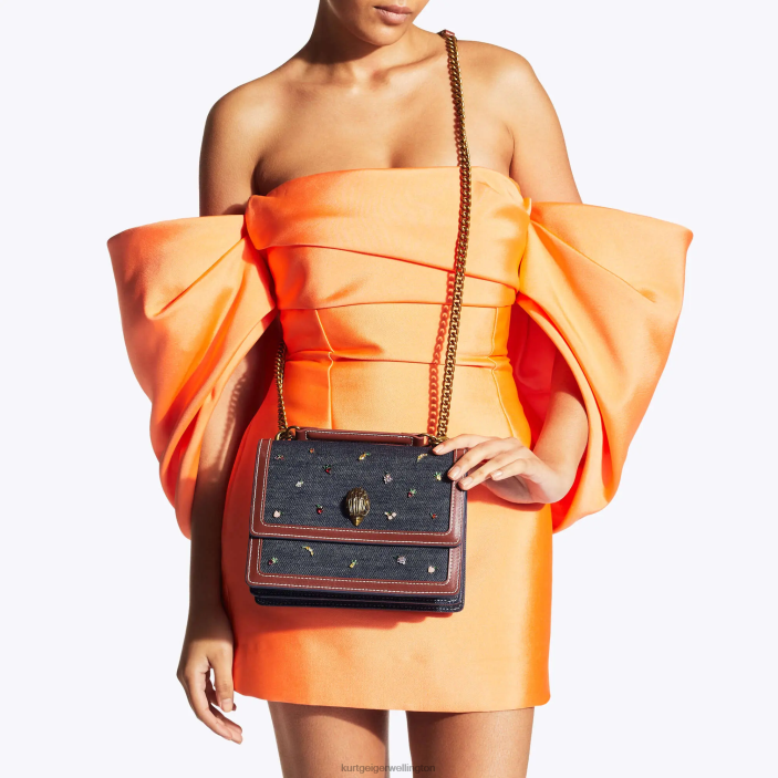 Kurt Geiger NZ - Kurt Geiger Blue Other London Shoreditch Cross Body PZ2X121