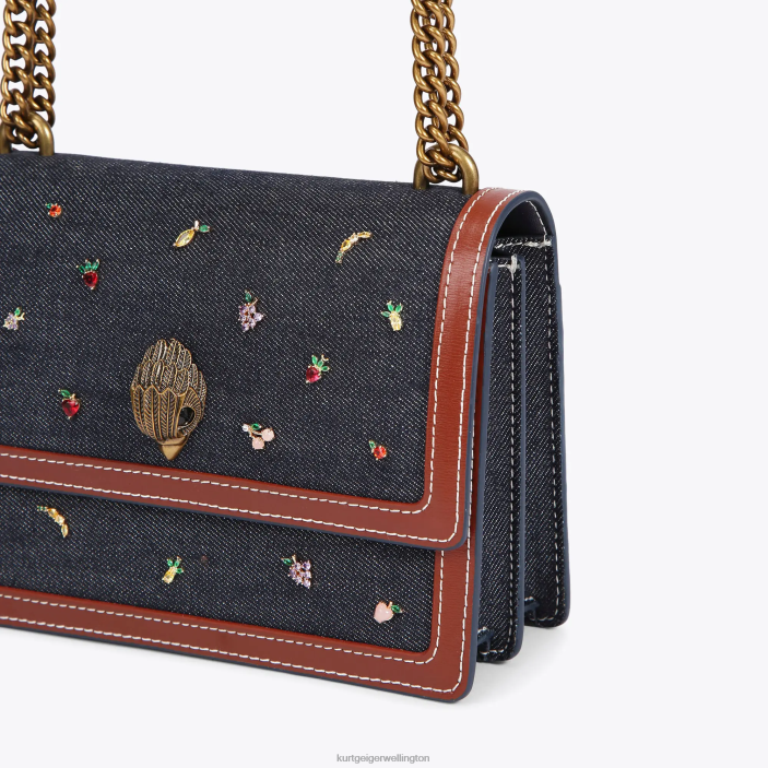 Kurt Geiger NZ - Kurt Geiger Blue Other London Shoreditch Cross Body PZ2X121