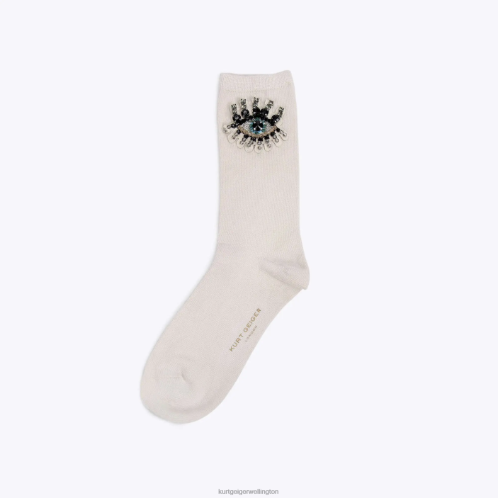 Kurt Geiger NZ - Kurt Geiger Bone London Evil Eye Sock PZ2X574