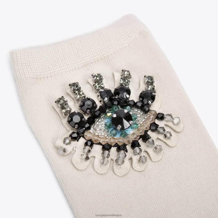 Kurt Geiger NZ - Kurt Geiger Bone London Evil Eye Sock PZ2X574