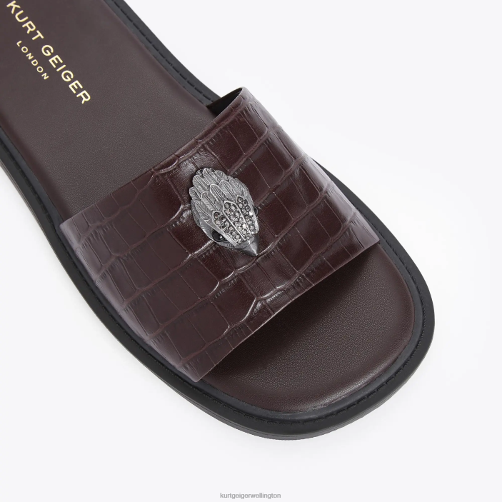 Kurt Geiger NZ - Kurt Geiger Brown London Oscar Slide PZ2X498