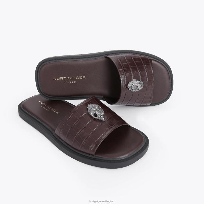 Kurt Geiger NZ - Kurt Geiger Brown London Oscar Slide PZ2X498