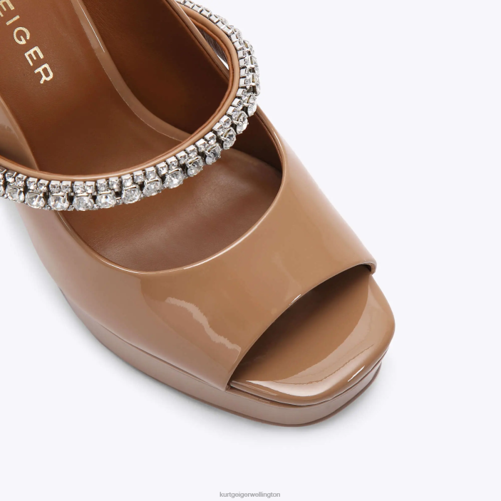 Kurt Geiger NZ - Kurt Geiger Camel London Duke Platform Peep Toe PZ2X341