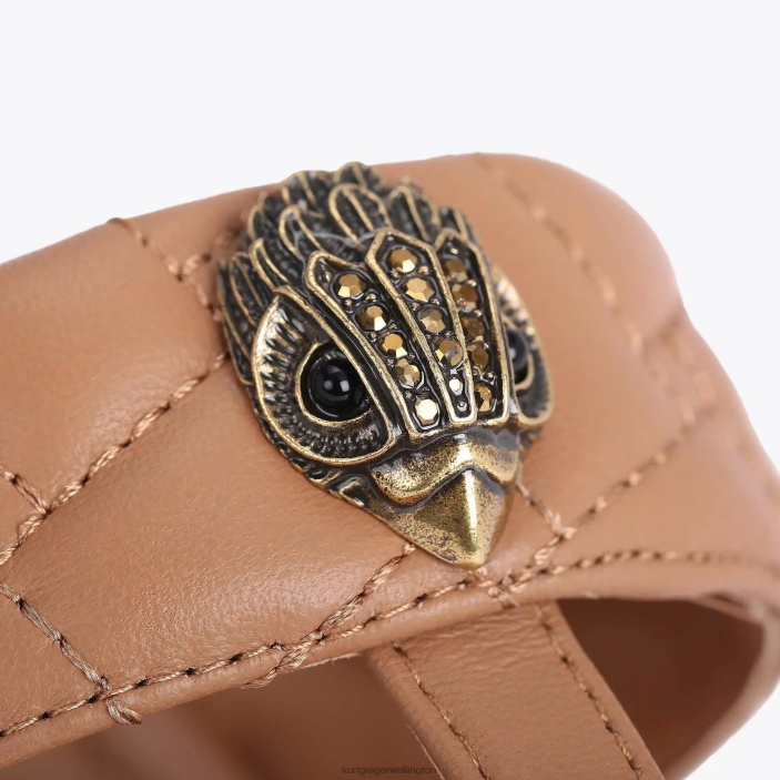 Kurt Geiger NZ - Kurt Geiger Camel London Kensington T-Bar Sandal PZ2X452