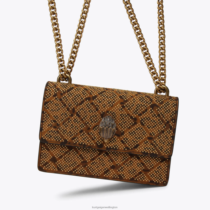 Kurt Geiger NZ - Kurt Geiger Dark Brown Combination London Shoreditch Small Cross Body PZ2X138