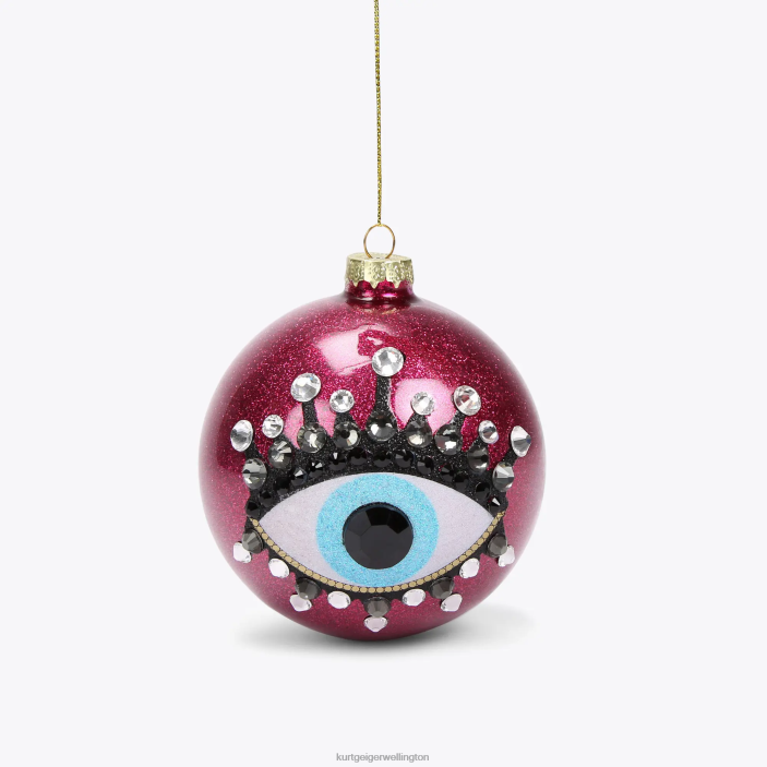 Kurt Geiger NZ - Kurt Geiger Fushia London Eye Christmas Ornament PZ2X503