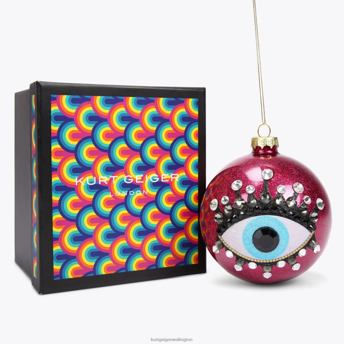 Kurt Geiger NZ - Kurt Geiger Fushia London Eye Christmas Ornament PZ2X503