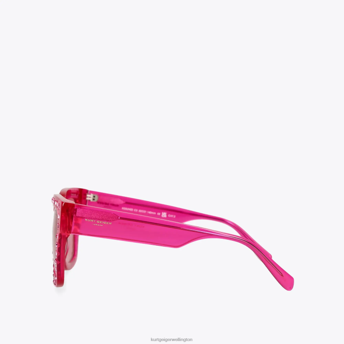 Kurt Geiger NZ - Kurt Geiger Fushia London Jewel Sunglasses PZ2X459
