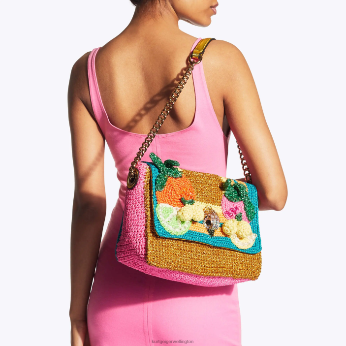 Kurt Geiger NZ - Kurt Geiger Gold Combination London Crochet Kensington PZ2X82