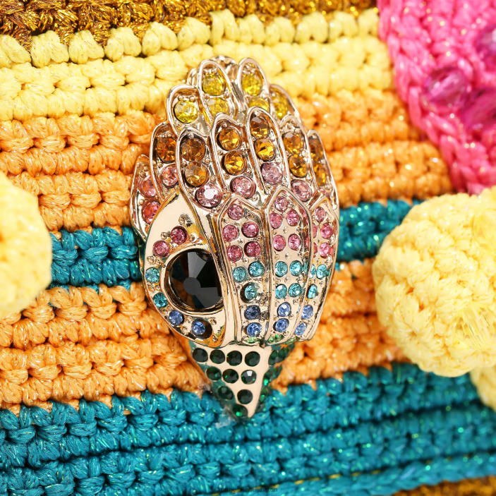 Kurt Geiger NZ - Kurt Geiger Gold Combination London Crochet Kensington PZ2X82