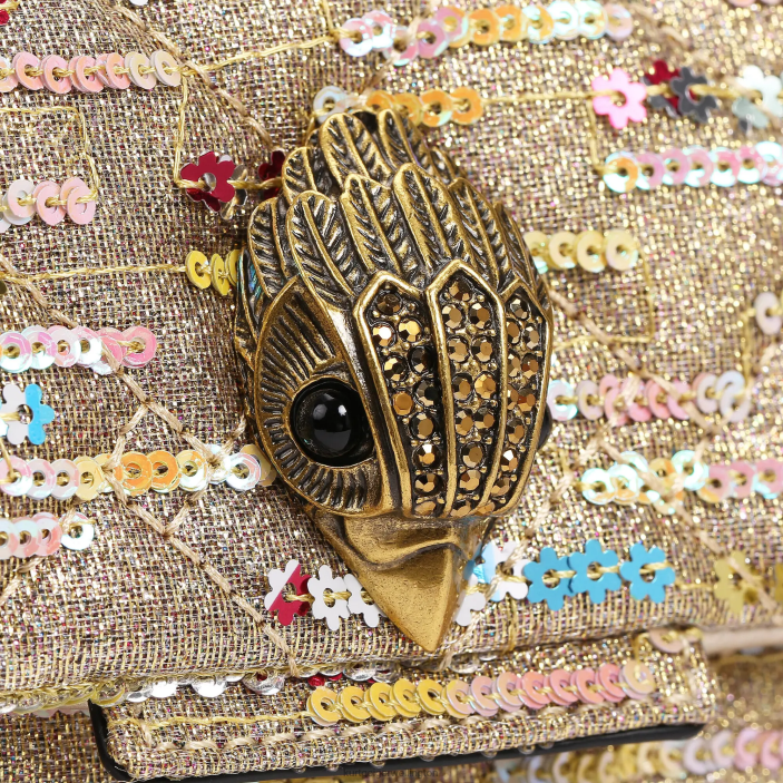 Kurt Geiger NZ - Kurt Geiger Gold Combination London Lurex Medium Kensington PZ2X52