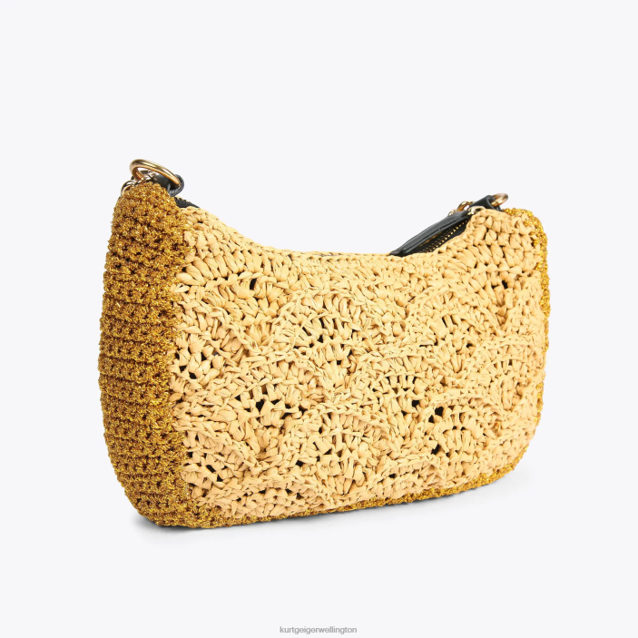 Kurt Geiger NZ - Kurt Geiger Gold London Crochet Multi Crossbody PZ2X471