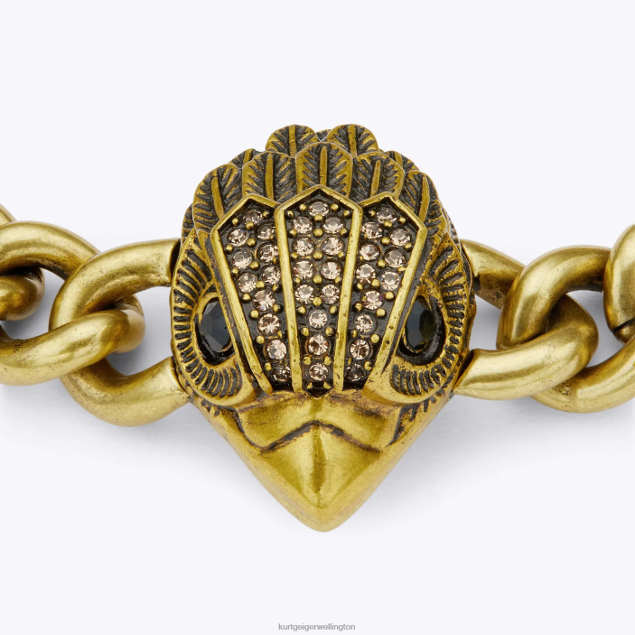 Kurt Geiger NZ - Kurt Geiger Gold London Eagle Xl Chunky Bracelet PZ2X582