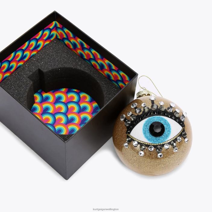 Kurt Geiger NZ - Kurt Geiger Gold London Eye Christmas Ornament PZ2X519