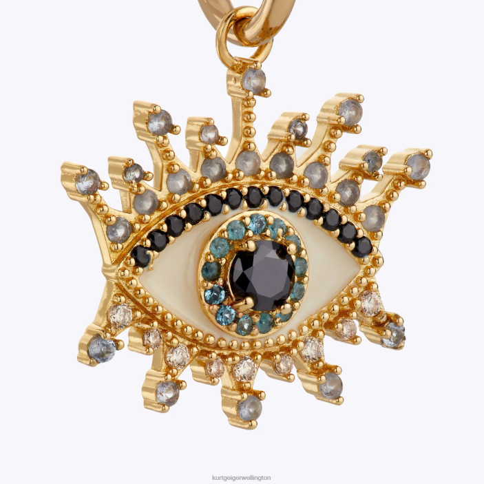 Kurt Geiger NZ - Kurt Geiger Gold London Eye Huggie Hoops PZ2X584