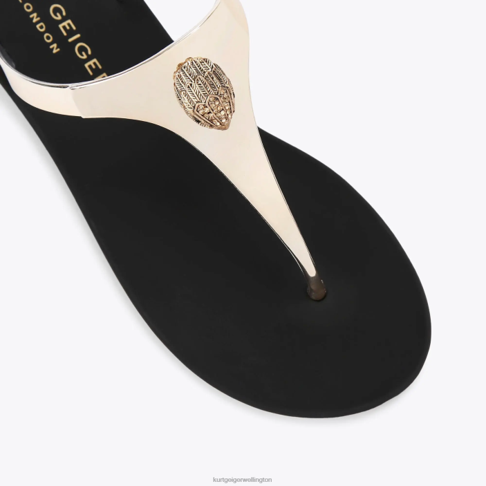 Kurt Geiger NZ - Kurt Geiger Gold London Maddison T-Bar PZ2X429