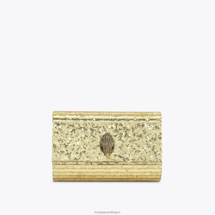 Kurt Geiger NZ - Kurt Geiger Gold London Party Eagle Clutch Drench PZ2X262