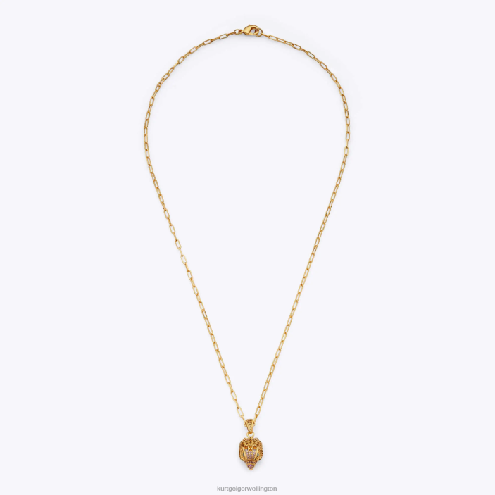 Kurt Geiger NZ - Kurt Geiger Gold London Pave Eagle Necklace PZ2X548