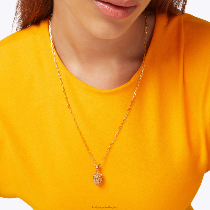 Kurt Geiger NZ - Kurt Geiger Gold London Pave Eagle Necklace PZ2X548