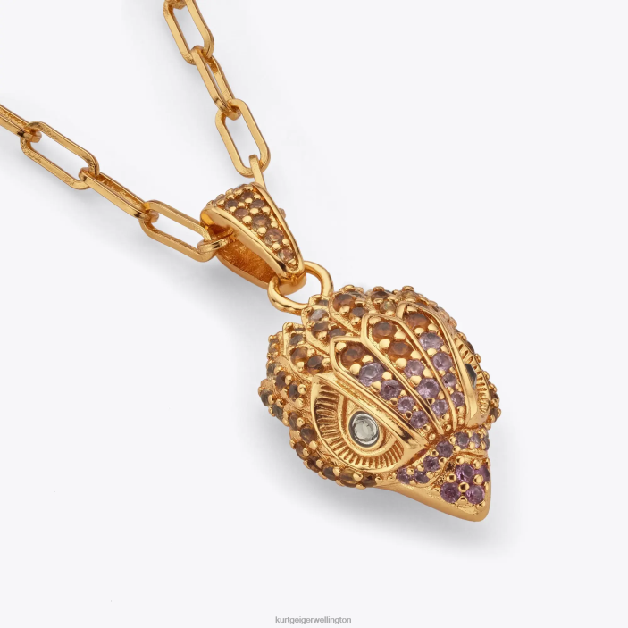 Kurt Geiger NZ - Kurt Geiger Gold London Pave Eagle Necklace PZ2X548