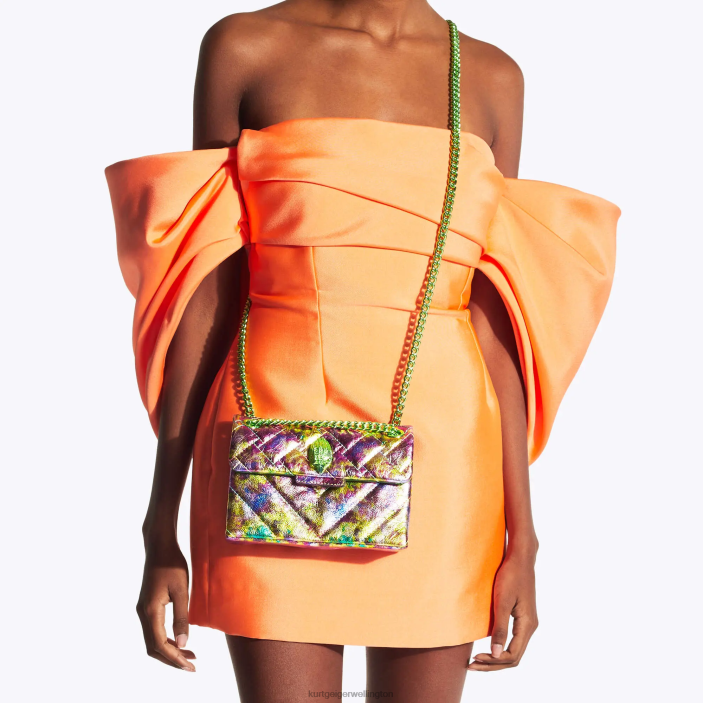 Kurt Geiger NZ - Kurt Geiger Green Combination London Leather Mini Kensington PZ2X50