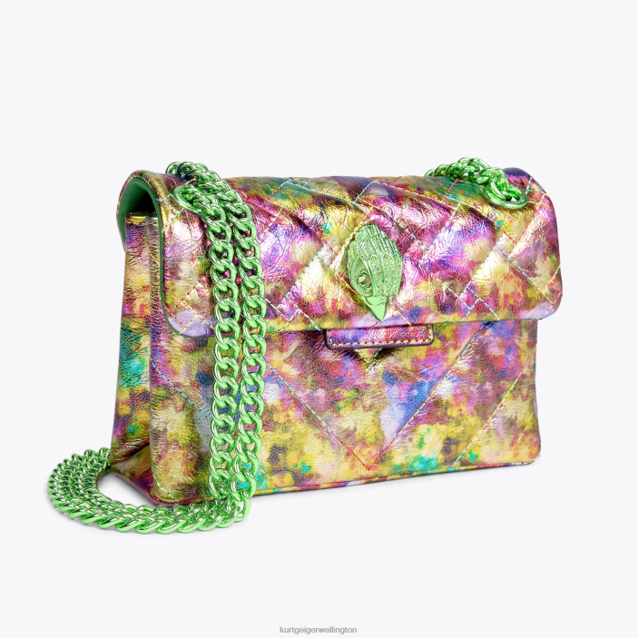 Kurt Geiger NZ - Kurt Geiger Green Combination London Leather Mini Kensington PZ2X50