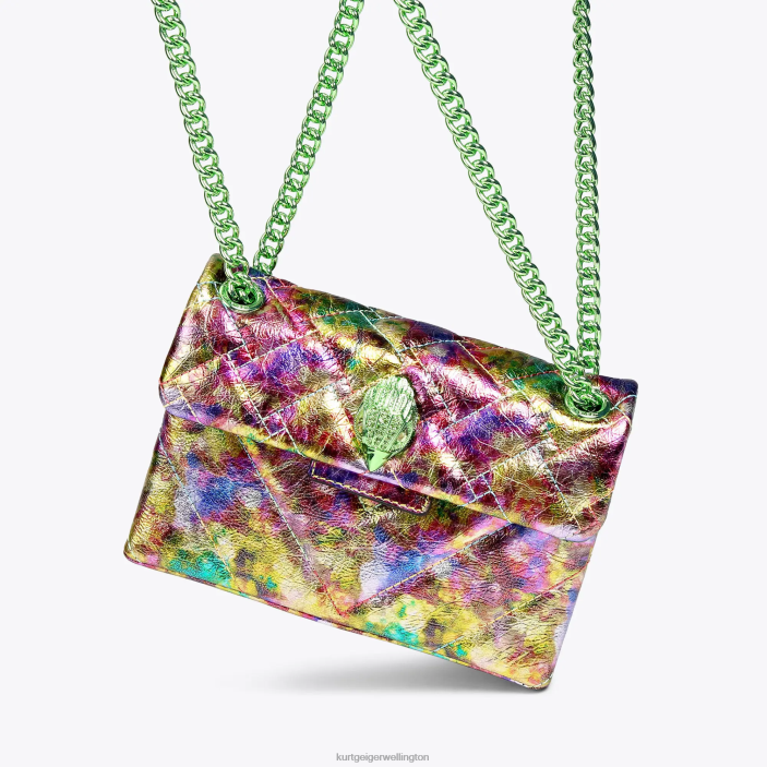Kurt Geiger NZ - Kurt Geiger Green Combination London Leather Mini Kensington PZ2X50
