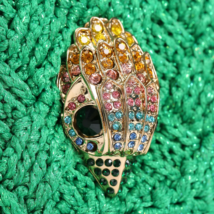 Kurt Geiger NZ - Kurt Geiger Green London Crochet Fringe Kensington PZ2X45