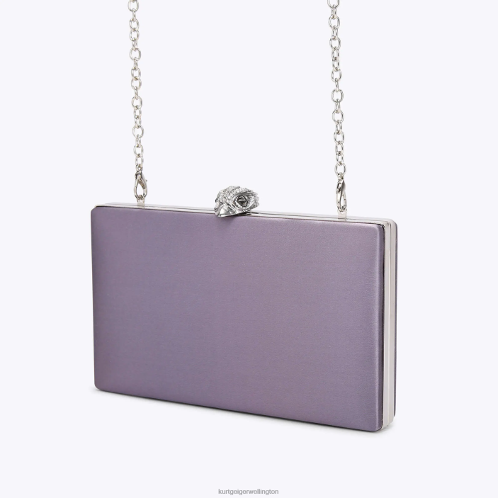 Kurt Geiger NZ - Kurt Geiger Lilac London Kensington Clutch PZ2X58