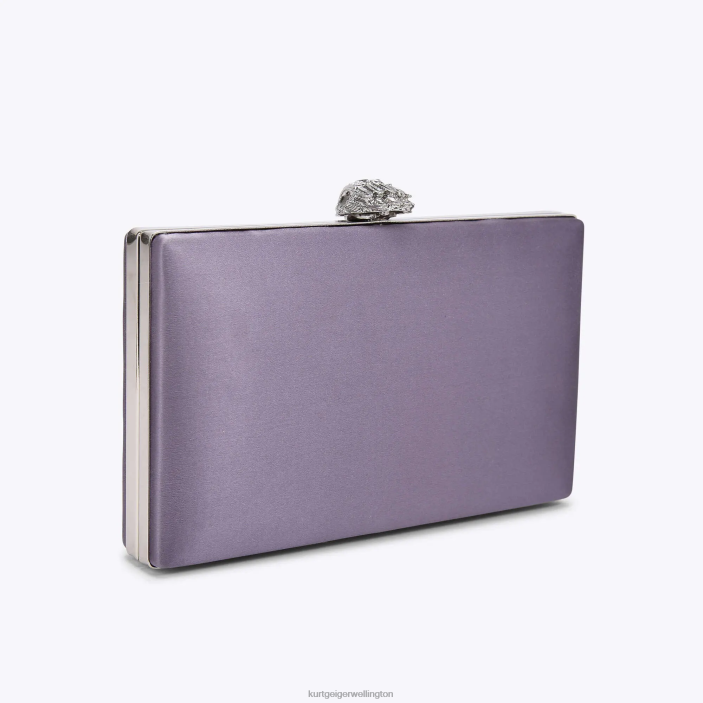 Kurt Geiger NZ - Kurt Geiger Lilac London Kensington Clutch PZ2X58