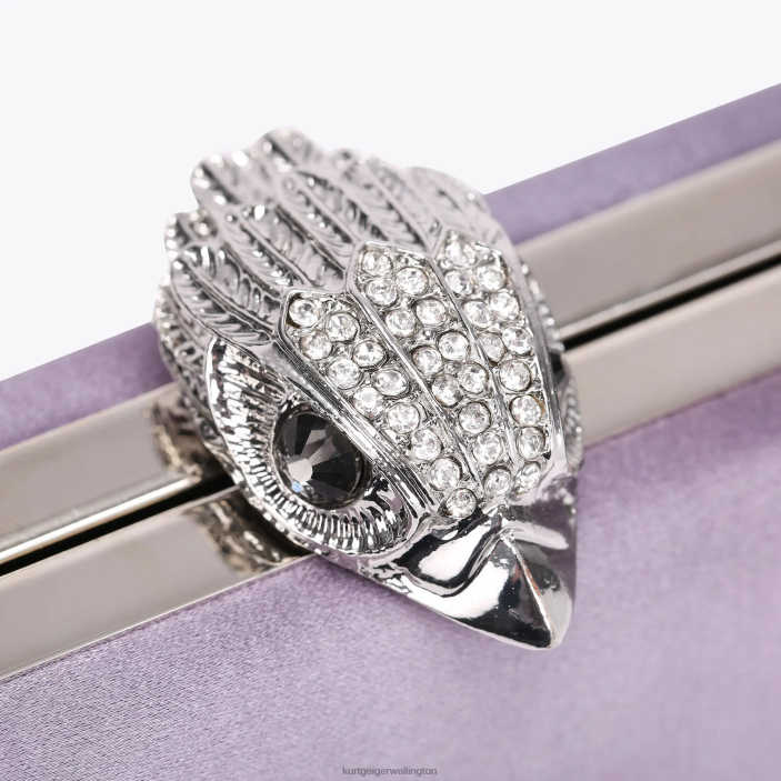 Kurt Geiger NZ - Kurt Geiger Lilac London Kensington Clutch PZ2X58