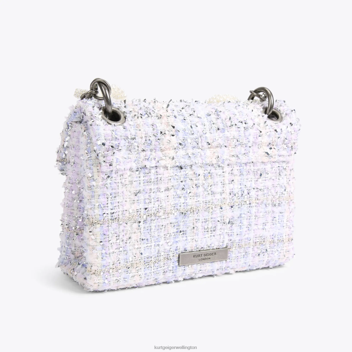 Kurt Geiger NZ - Kurt Geiger Lilac London Tweed Mini Kensington PZ2X86